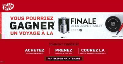 Kitkat- Concours Gagnez un voyage à la finale de la coupe Stanley!