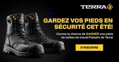 Concours Gagnez une paire de bottes de travail Paladin de Terra