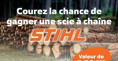 Concours Gagnez une scie à chaîne Stihl MS162!