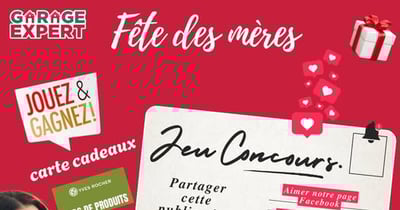 Concours Garage Expert - Gagnez un bon d’achat de 150 $ chez Yves Rocher!