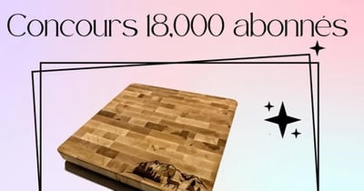 Concours Le graveur des bois - Gagnez un bloc de boucher avec la gravure de votre choix ainsi que 2 pots de tartinade Dubai YOLO NUTS!