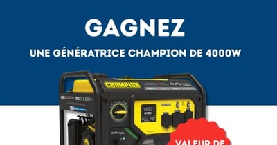 Concours Neutron Solutions - Gagnez une génératrice Champion de 4000 W !