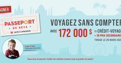 Concours Passeport de rêve d’Opération Enfant Soleil!