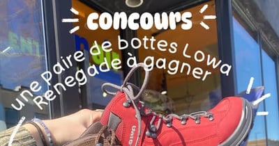 Concours Plein Air Entrepôt - Gagnez une paire de bottes Lowa Renegade!
