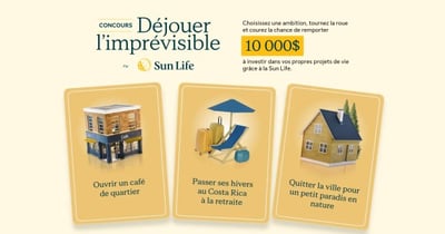 Concours Radio-Canada - Gagnez 10 000$ à investir dans vos propres projets de vie grâce à la Sun Life!
