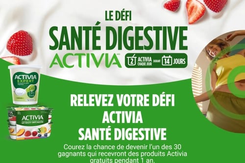 Concours Défi Activia pour la santé intestinale