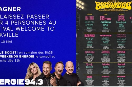 Concours Assistez au festival Welcome to Rockville avec 3 de vos amis!