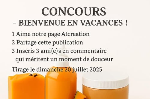 Concours AT Création - Gagnez un coffret exclusif de soins artisanaux faits au Québec !
