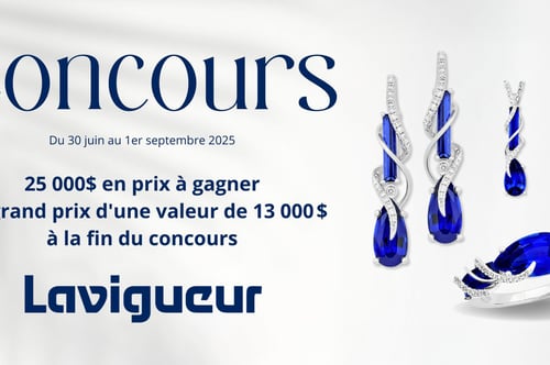 Concours Bijouteries Lavigueur – 8 semaines de cadeaux éblouissants!