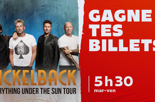 Concours CKOI 96,9 Gagnez vos billets pour Nickelback!