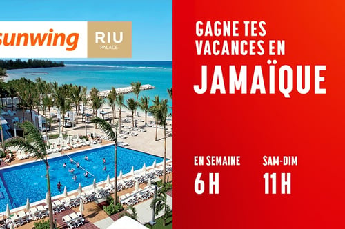 Concours CKOI 96,9 - Le tout inclus CKOI - 6 voyages en Jamaïque à gagner avec Sunwing !