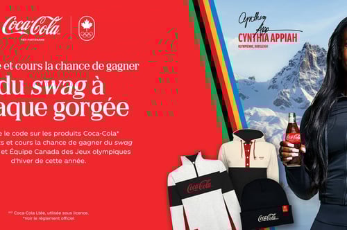 Concours Coca-Cola - Affiche tes couleurs d’équipe et cours la chance de gagner de l’équipement digne d’un athlète olympique!
