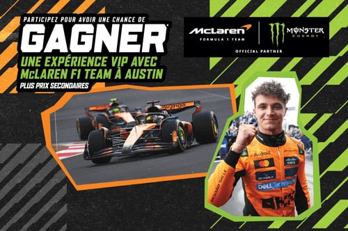 Concours Couche-Tard - Gagnez une expérience VIP avec McLaren F1 Team à Austin !