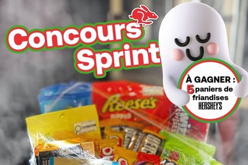 Concours Dépanneur Sprint - Gagnez l'un des 5 paniers épouvantablement remplis de friandises!