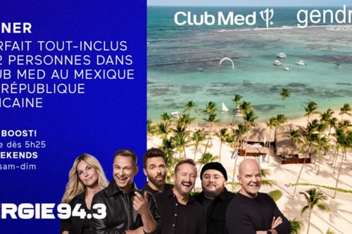 Concours Énergie 94,3 Gagnez un forfait pour 2 personnes dans un Club Med Sud au Mexique ou en République Dominicaine!