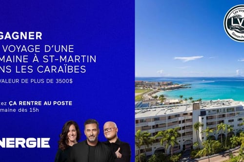 Concours Energie 94,3 - Gagnez un voyage d'une semaine à St-Martin !