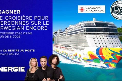 Concours Énergie 94,3 Gagnez une croisière pour 2 personnes sur le Norwegian Encore!