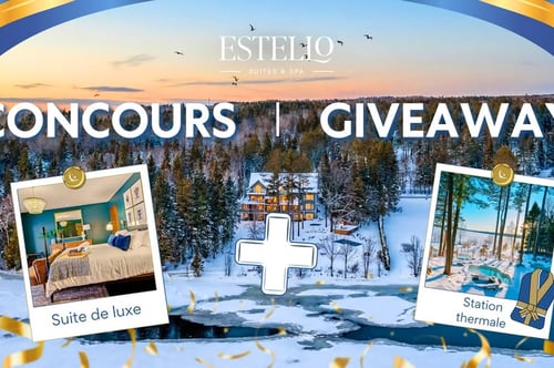 Concours Estello Suites & Spa- Gagnez une nuitée dans une des suites de luxe avec vue sur le lac!