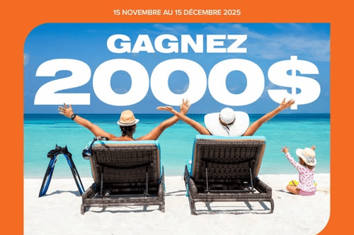 Concours EXCLUSIF VOYAGE AQUARELLE  et Vacances SUNWING!