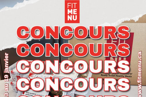 Concours Fitmenu - Gagnez l'une des 3 boites de 12 repas!