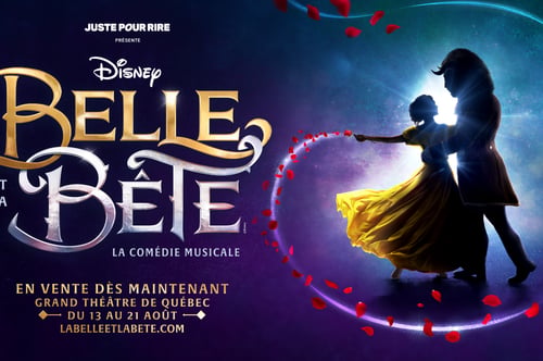 Concours FM 93 Gagnez vos billets pour le spectacle La Belle et la Bête de Disney, présenté par Juste pour rire!