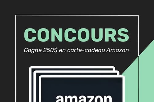 Concours GAGNE 250$ EN CARTE-CADEAU AMAZON!