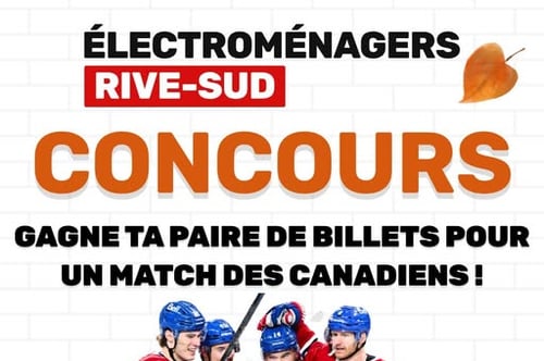 Concours Gagne ta paire de billets pour un match des Canadiens!