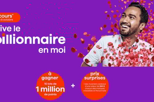 Concours Gagner 1 des 10 lots de 1 million de points MOI