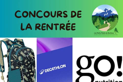 Concours Gagner un magnifique sac à dos Osprey 10 L pour enfant, une carte-cadeau de 25$ chez Décathlon et des collations de la compagnie Gonutrition