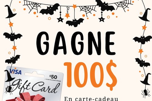 Concours Gagnez 100$ en cartes-cadeaux (50$ Visa + 50$ Bleuet Apparel)