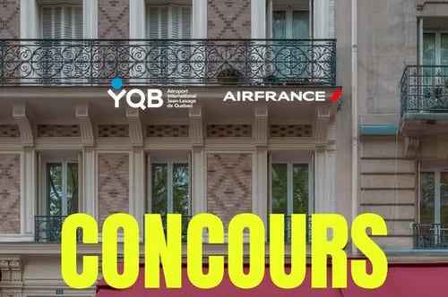 Concours Gagnez 2 billets d'avion aller-retour pour Paris!