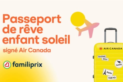 Concours Gagnez 216 000$ en voyages de rêve ou l'un des 24 prix secondaires avec Passeport de rêve Enfants Soleil!