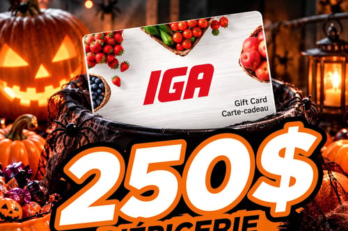 Concours Gagnez 250$ d'épicerie!