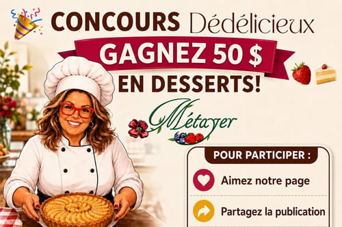 Concours Gagnez 50$ en desserts!