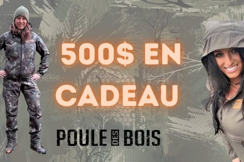 Concours Gagnez 500$ à dépenser sur la boutique en ligne Poule des Bois!