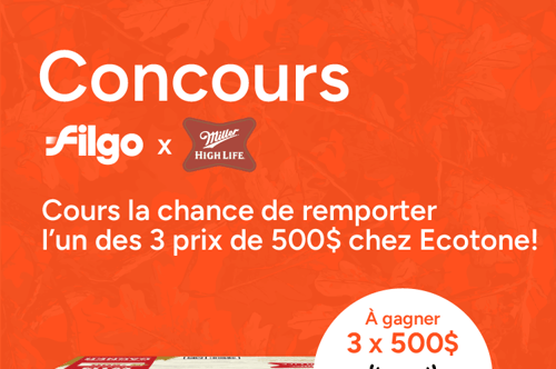 Concours Gagnez 500$ chez Ecotone!
