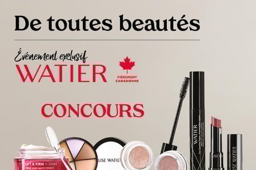 Concours Gagnez avec Uniprix et Watier : 1 des 5 ensembles-cadeaux beauté d’une valeur de 250 $