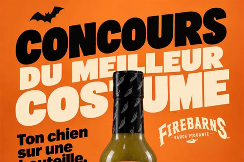 Concours Gagnez douze bouteilles de sauces piquantes personnalisées à l’image de votre chien!