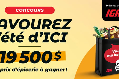 Concours Gagnez jusqu'à 10 000 $ d'épicerie avec Icimédias