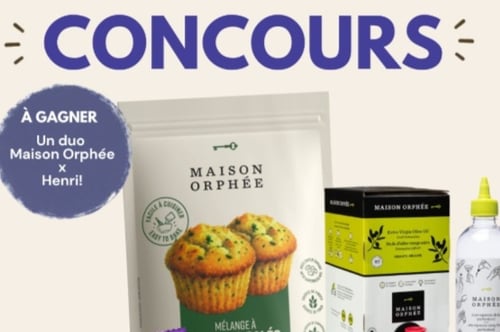 Concours Gagnez  La boîte découverte henrinutrition et un mélange à muffin salé  et un coffret d'huile d'olive de chez maison Orphée!