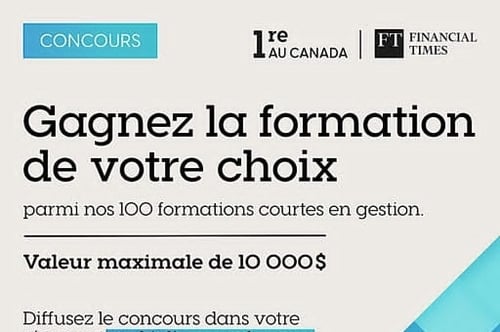 Concours Gagnez la formation de votre choix!