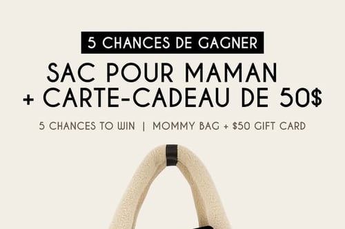 Concours Gagnez l'un 5 sacs pour maman et l'une des 5 cartes-cadeaux de 50$!