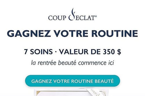Concours Gagnez l'un des sept soins anti-âge Coup d'Éclat!