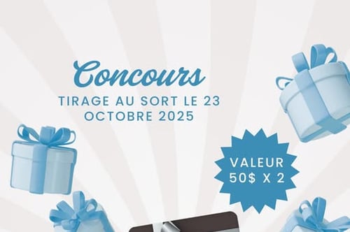 Concours Gagnez l’une des 2 cartes-cadeaux de 50 $ Distribution Marier Inc.