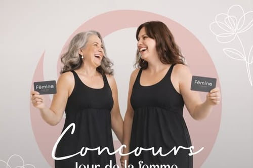 Concours Gagnez l'une des deux cartes cadeaux de 150$ boutique Fémina à dépenser en boutique ou en ligne!