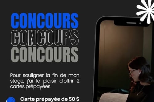 Concours Gagnez l'une des deux cartes prépayée de 50$ où 150$!