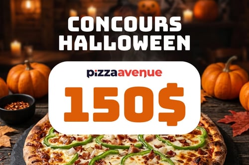 Concours Gagnez l'une des six cartes-cadeaux Pizza Avenue de 25$!