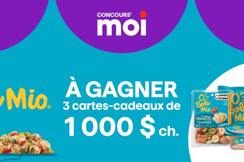 Concours Gagnez l'une des trois cartes-cadeau de 1000$!