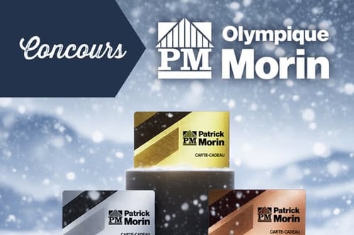 Concours Gagnez l'une des trois cartes cadeaux Patrick Morin!