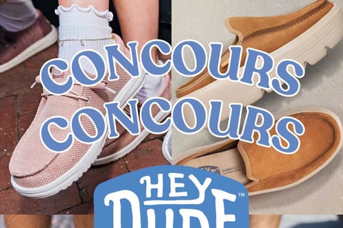 Concours Gagnez l'une des trois paires de chaussure HEYDUDES!